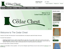 Tablet Screenshot of cedarchestcrafts.com